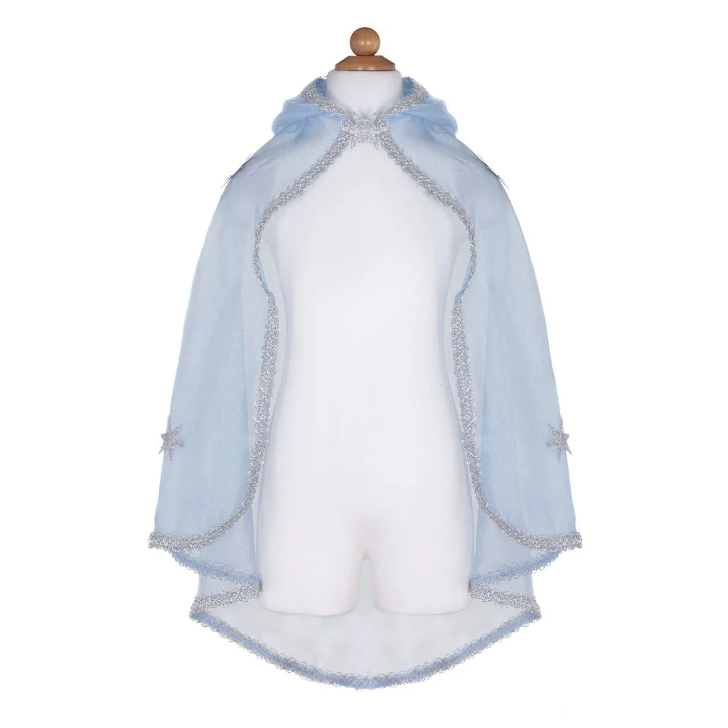 51085_Snow_Cape_on_mannequin_5000x_959f4cac-707d-4d49-9fce-caf6f645eb34 Great Pretenders - Déguisement Cape Crystal 5-7 ans – Image 1