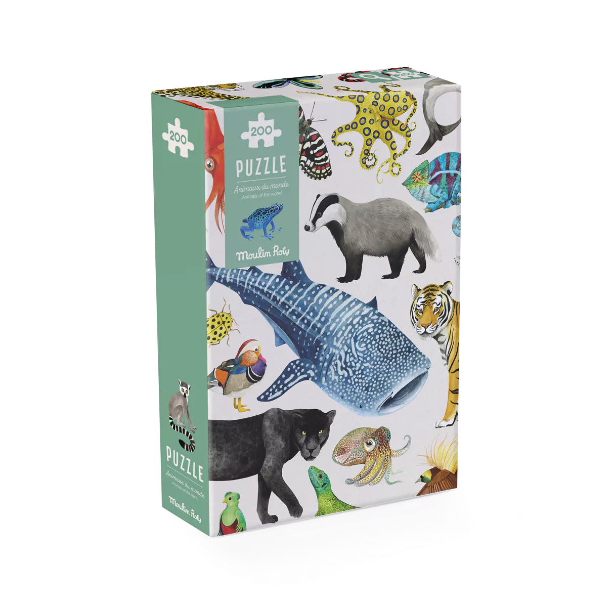 Moulin Roty - Puzzle d'observation "Les animaux du monde" - 200 pièces – Image 1