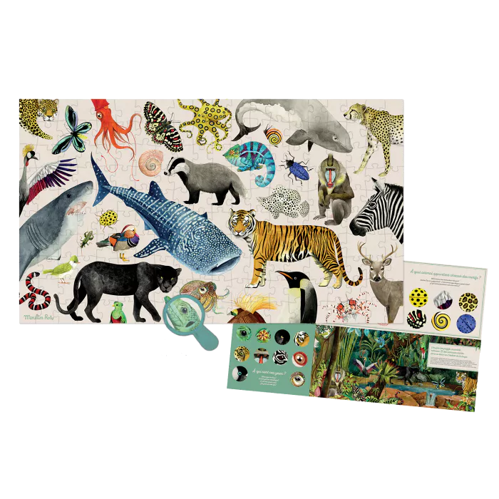 Moulin Roty - Puzzle d'observation "Les animaux du monde" - 200 pièces – Image 2