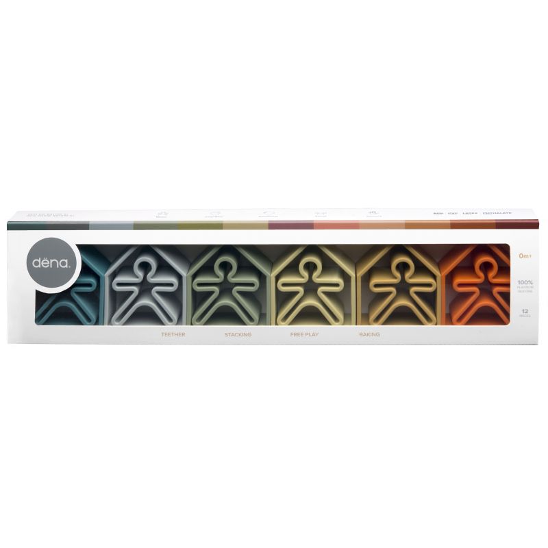 set-en-silicone-6-kids-6-maisons-nature-2 Dëna - 6 kids + 6 houses Naturel – Image 1