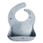 Mushie - Bavoir en silicone avec récupérateur - Véhicules