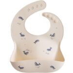 Mushie - Bavoir silicone - Baleines
