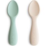 Mushie - Lot de 2 cuillères bébé Cambridge Blue-Shifting Sand
