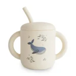 Mushie - Tasse à paille - Baleines